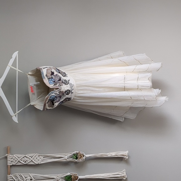 Free People Festival Bodice Tulle Sequin Embellished Mini Dress 2 - Picture 3 of 15